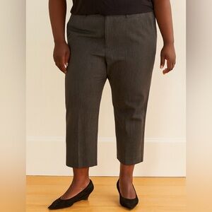 NWW Talbots grey trousers capris, great quality, size 14